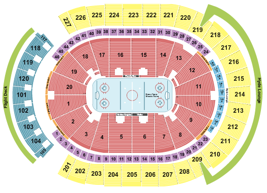 T-Mobile Arena Vegas Golden Knights Seating Chart